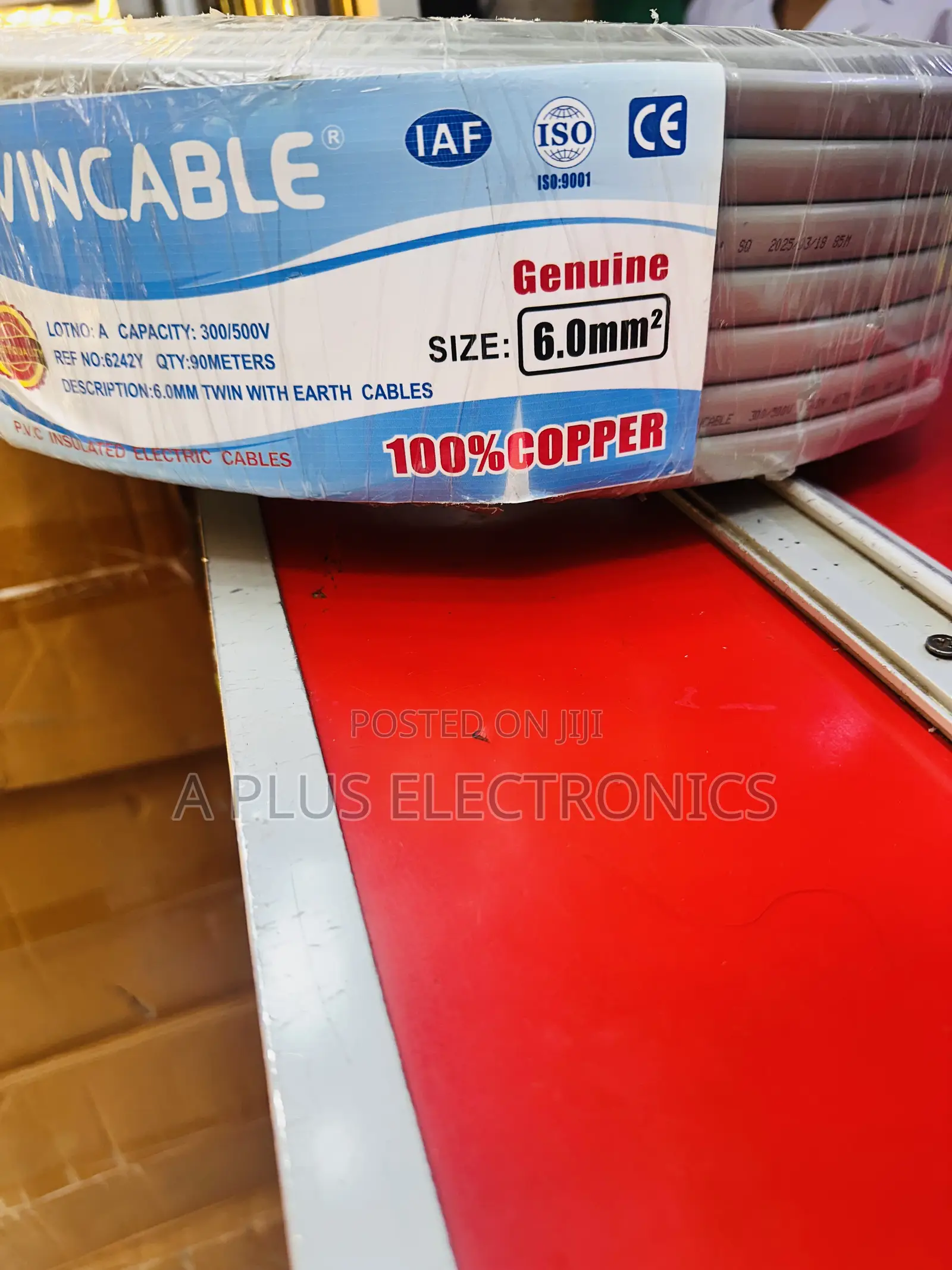 Evincable 6.0mm Twin Wiring Cable – Multi-Purpose Electrical Cable