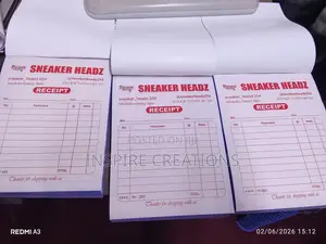 Customized Receipt Books Printing,;/