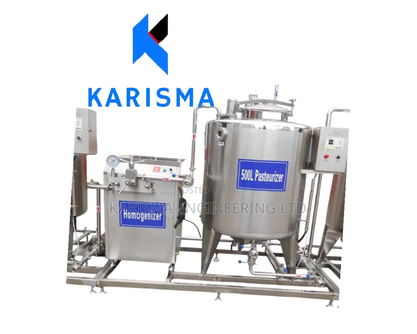 Milk Pasteurizer and Homogenizer Unit.