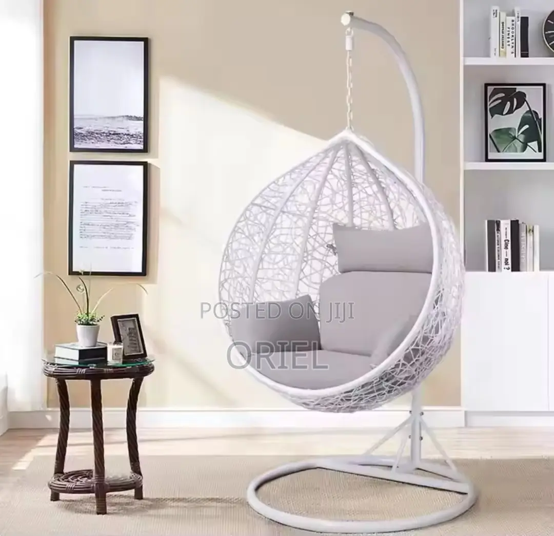 Outdoor Chair : Modern Hanging Egg-Shaped Hammock Swing Chair