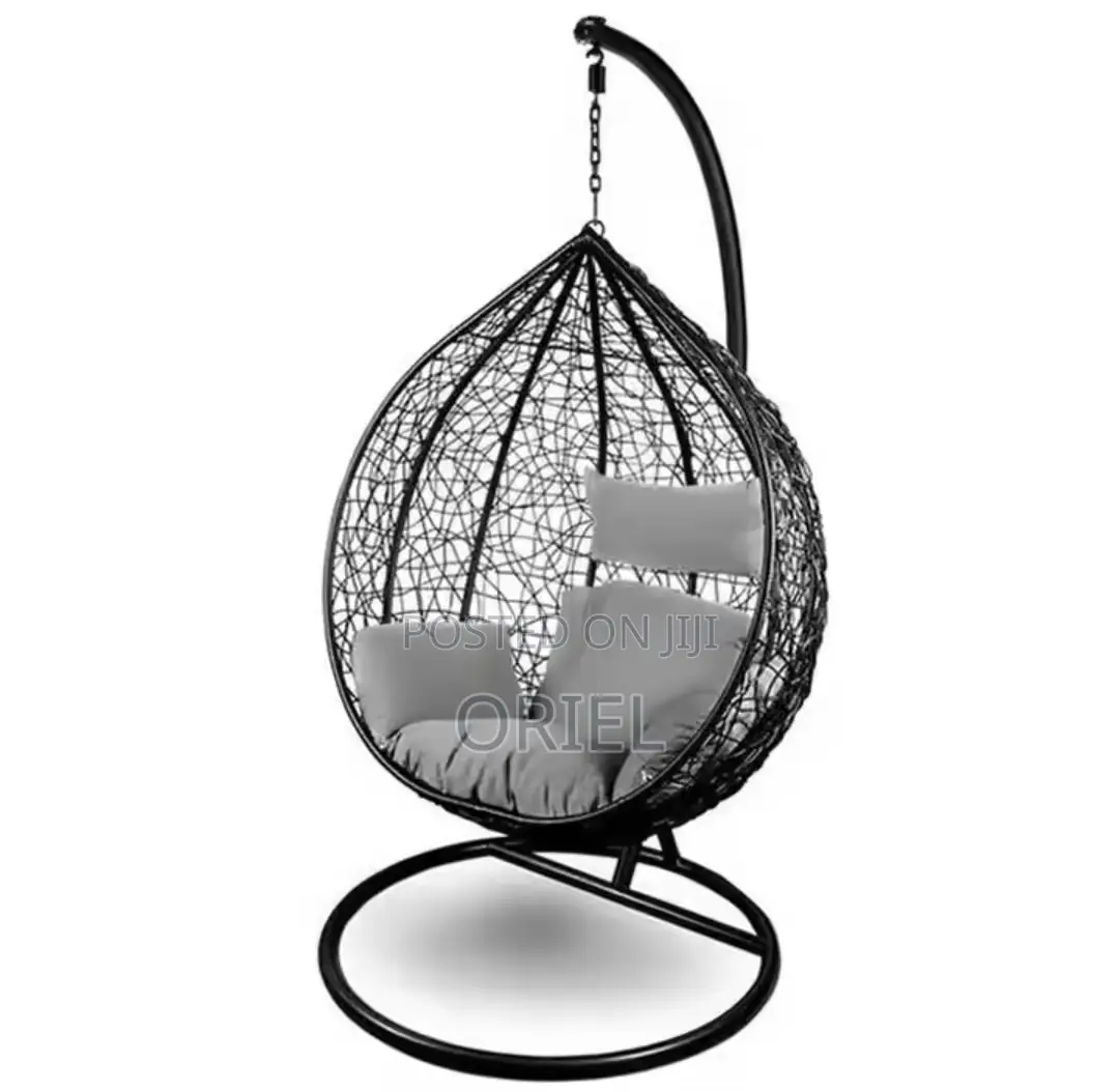 Outdoor Chair : Modern Hanging Egg-Shaped Hammock Swing Chair