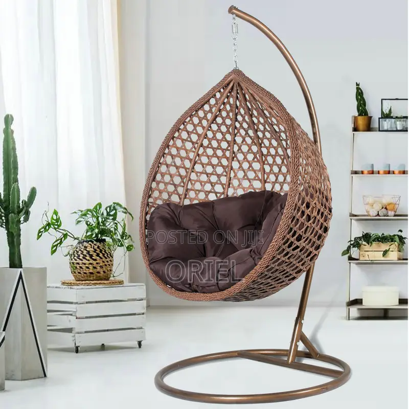 Outdoor Chair : Modern Hanging Egg-Shaped Hammock Swing Chair