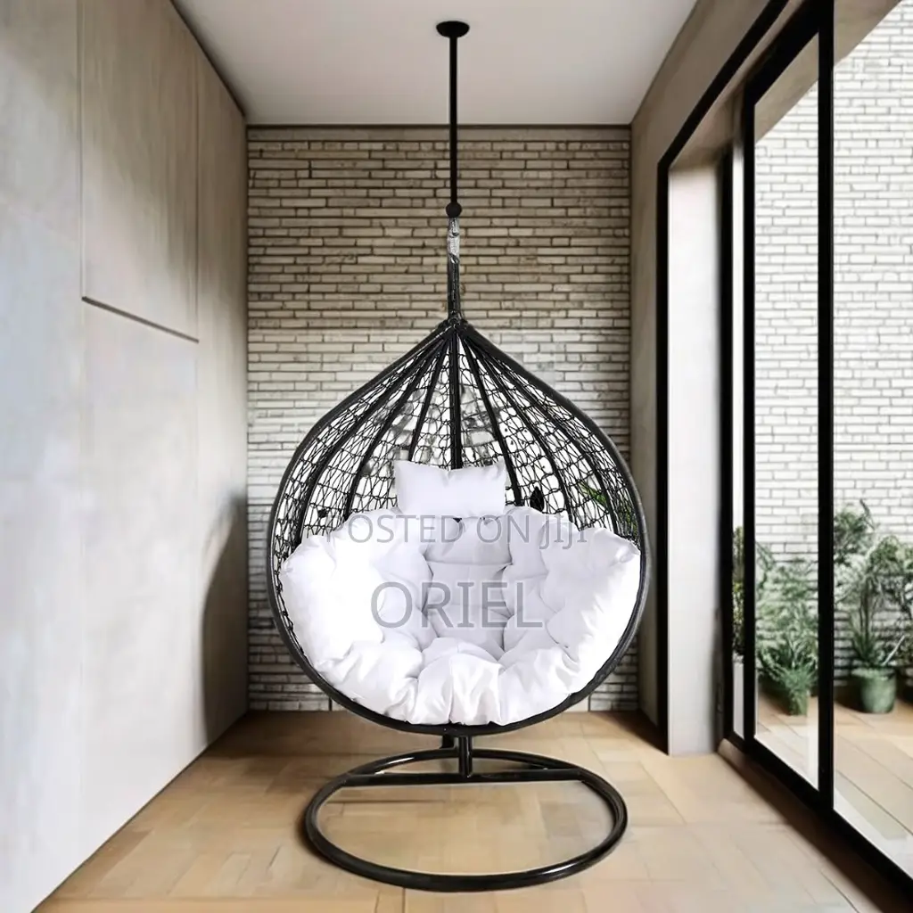 Outdoor Chair : Modern Hanging Egg-Shaped Hammock Swing Chair