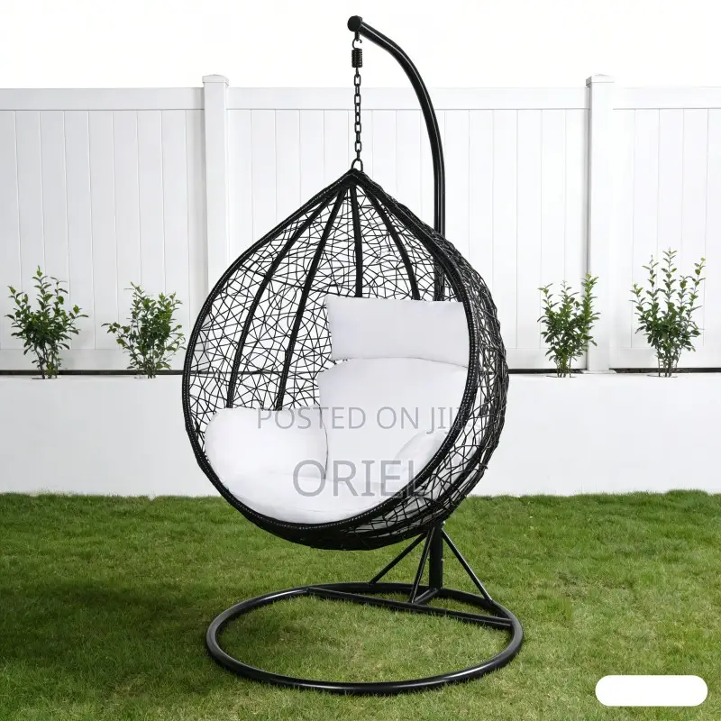 Outdoor Chair : Modern Hanging Egg-Shaped Hammock Swing Chair