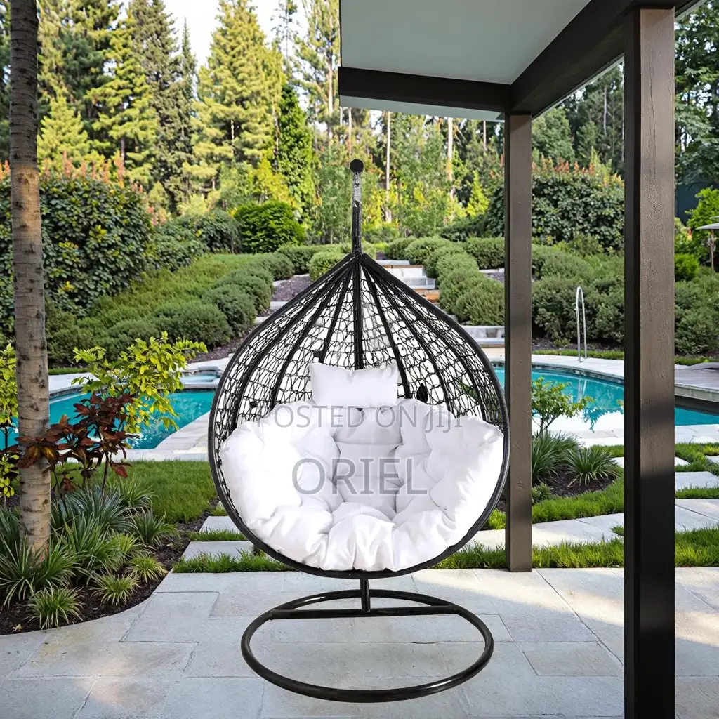 Outdoor Chair : Modern Hanging Egg-Shaped Hammock Swing Chair