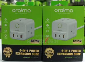 Oraimo Powerhub 2 1.5m 6-in-1 Power Cube