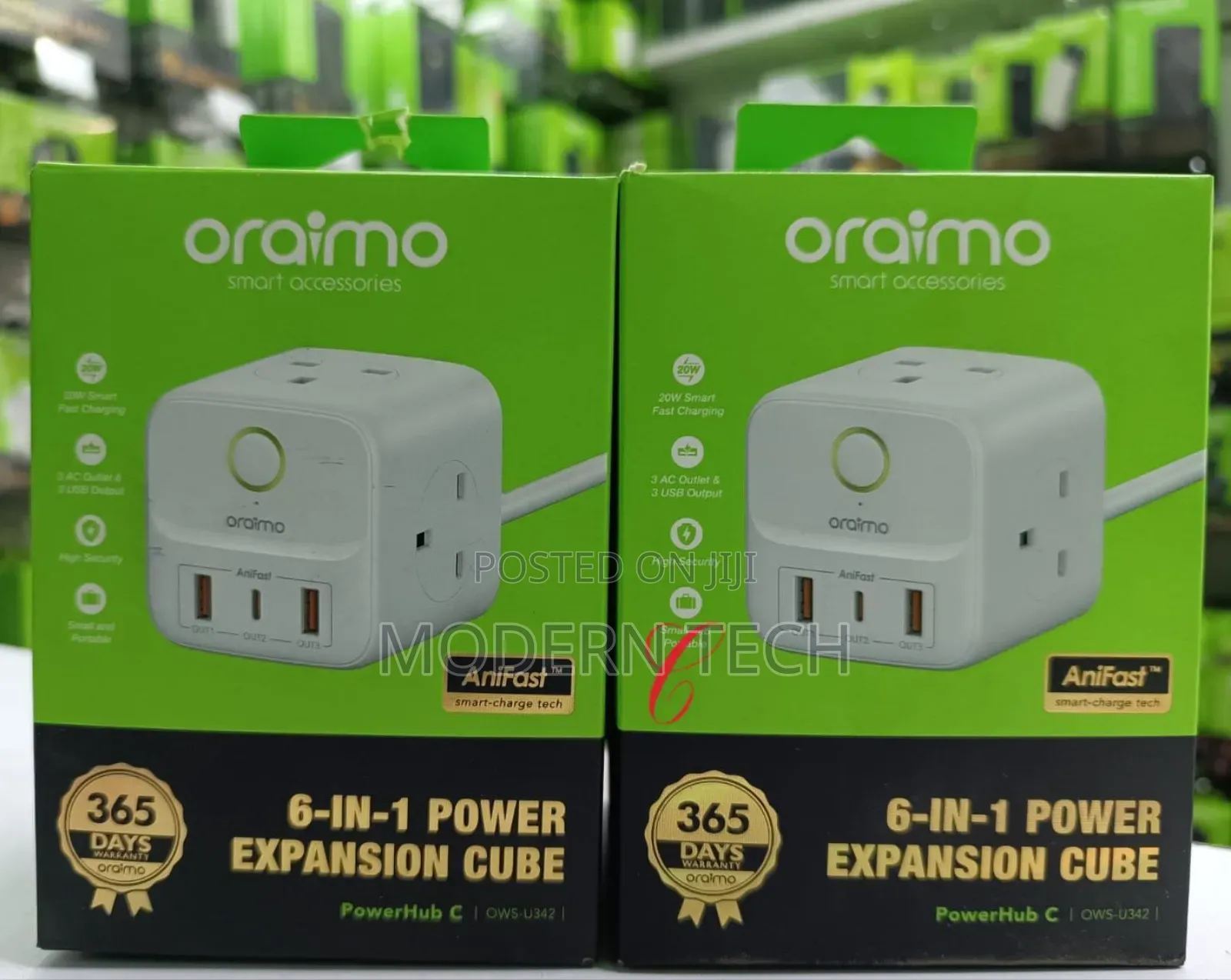 Oraimo Power Hub C 6-in-1 Smart Fast Charging – Osw-U342