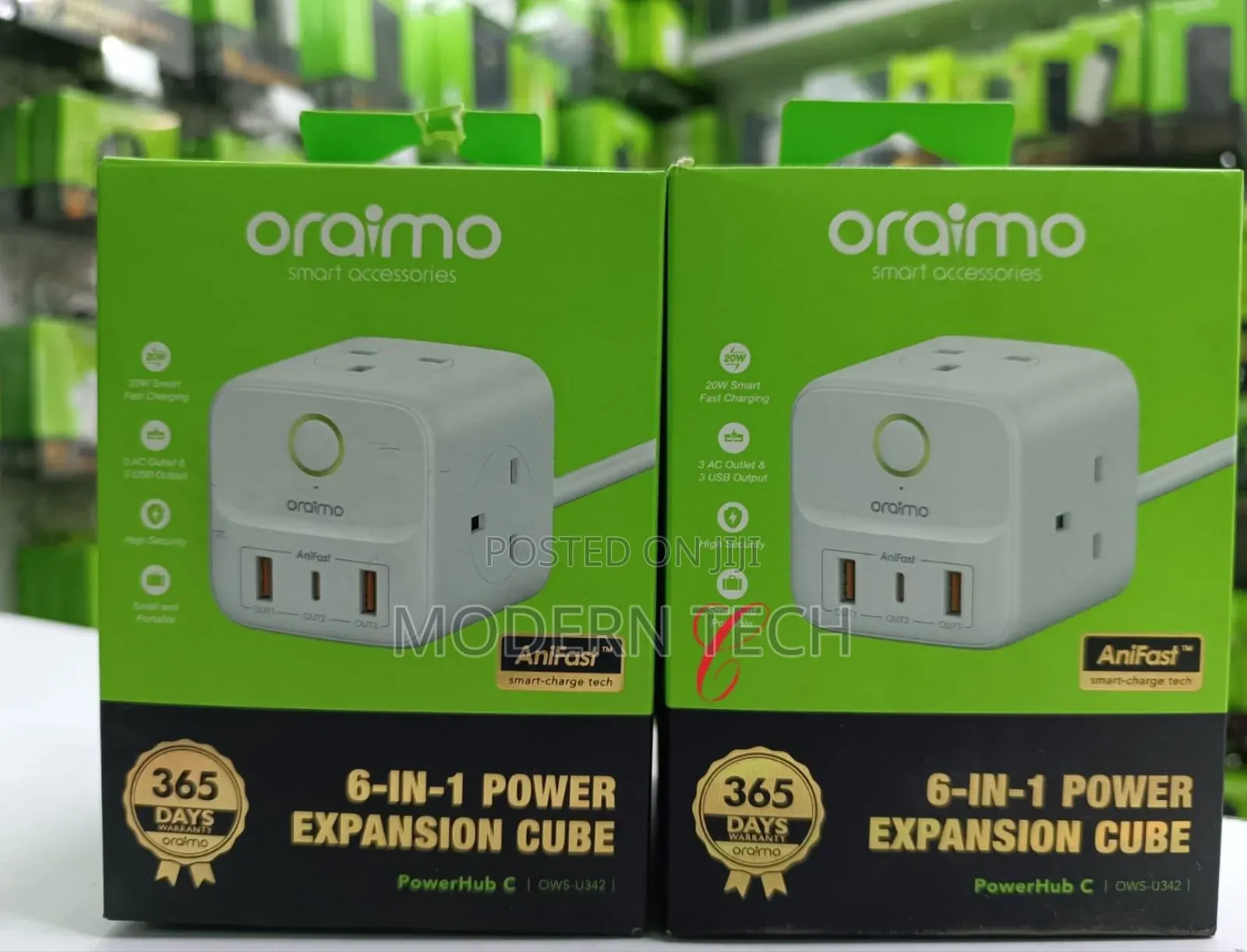 Oraimo Power Hub C 6-in-1 Smart Fast Charging – Osw-U342