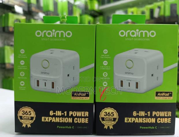 Oraimo Power Hub C 6-in-1 Smart Fast Charging – Osw-U342 - thumbnail 2