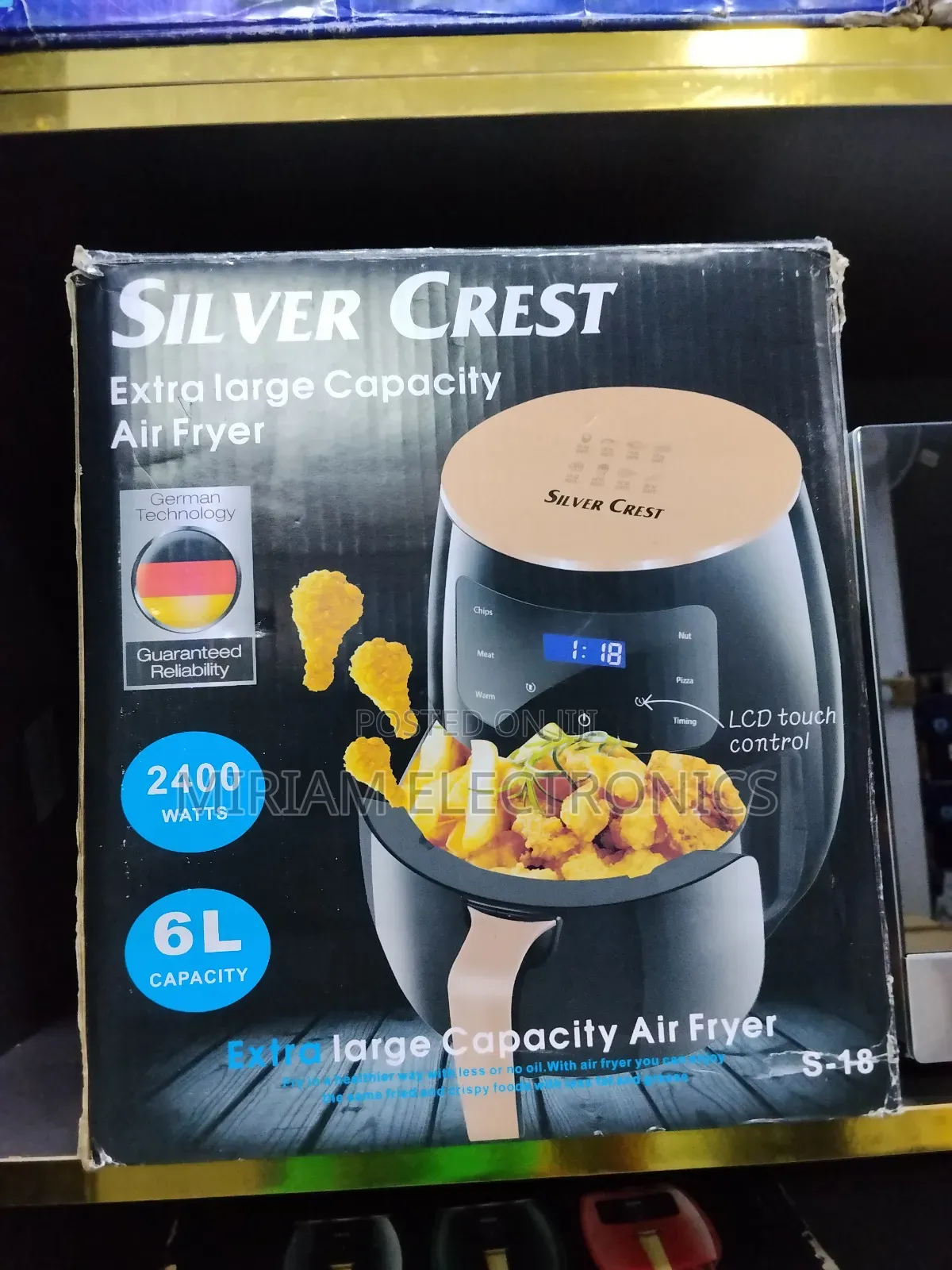 6 Litres Silver Crest Air Fryer