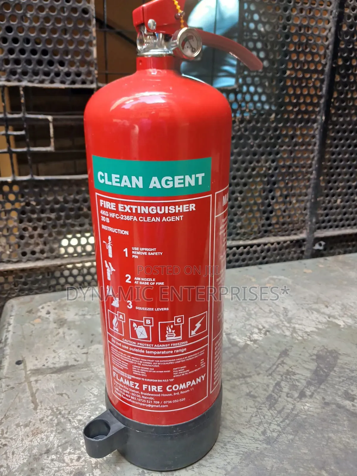 4kg Clean Agent Fire Extinguisher