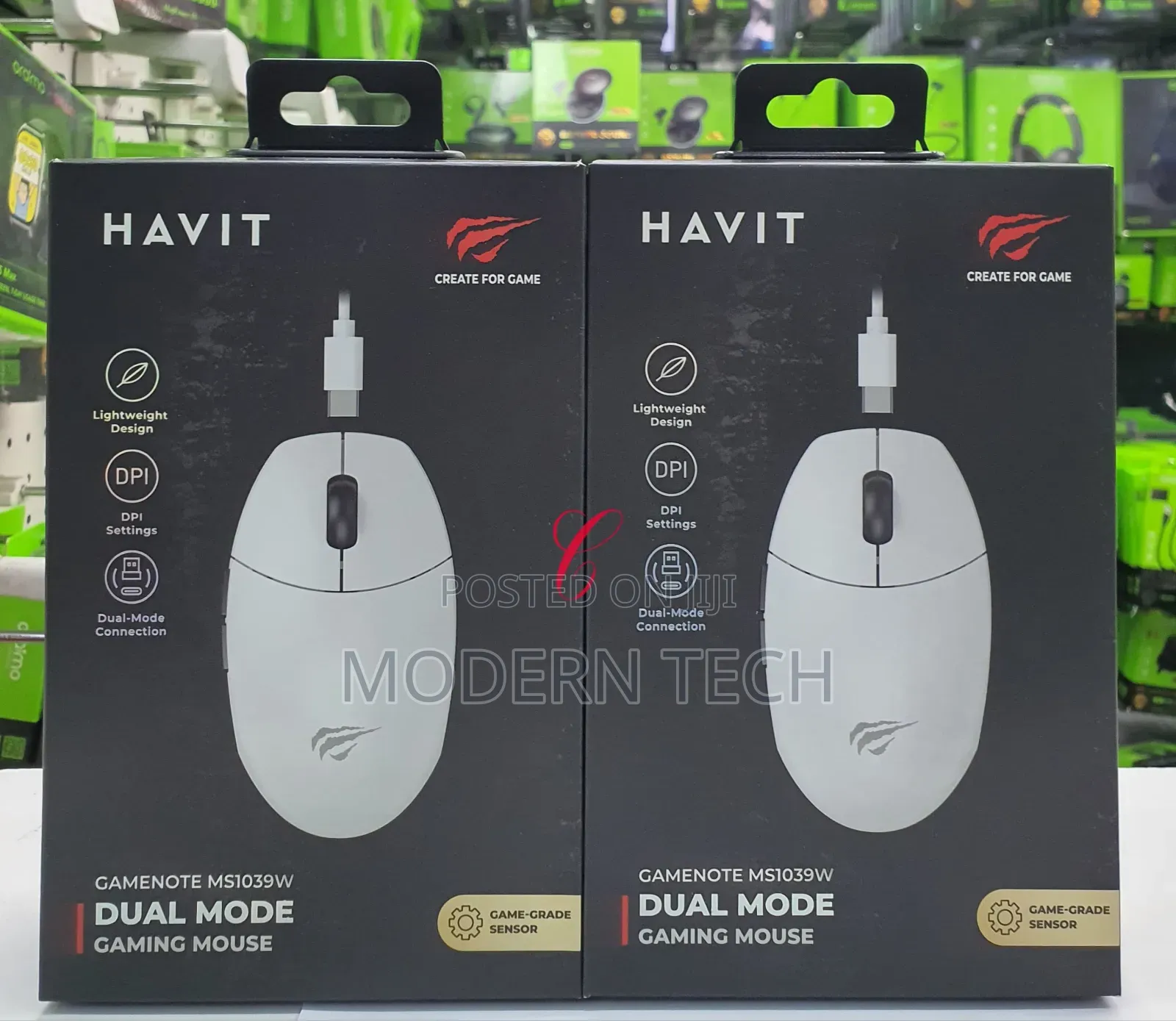 Havit Ms1039w Dual Mode Gaming, Lightweight Wireless Mouse