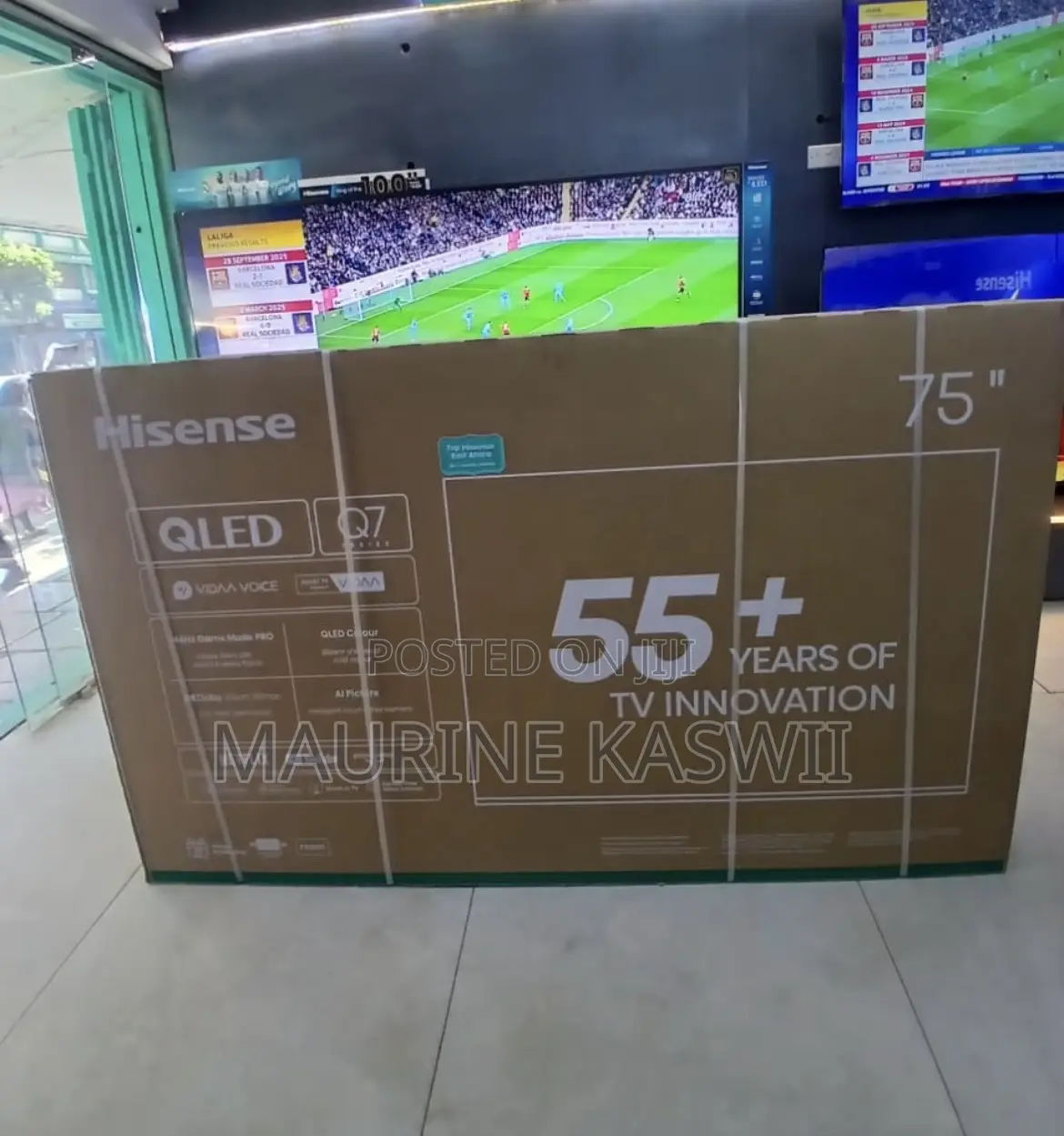 Hisense Qled 75” Smart Frameless Tv -Uhd 2026