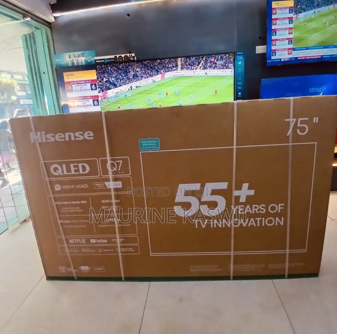 Hisense Qled 75” Smart Frameless Tv -Uhd 2026