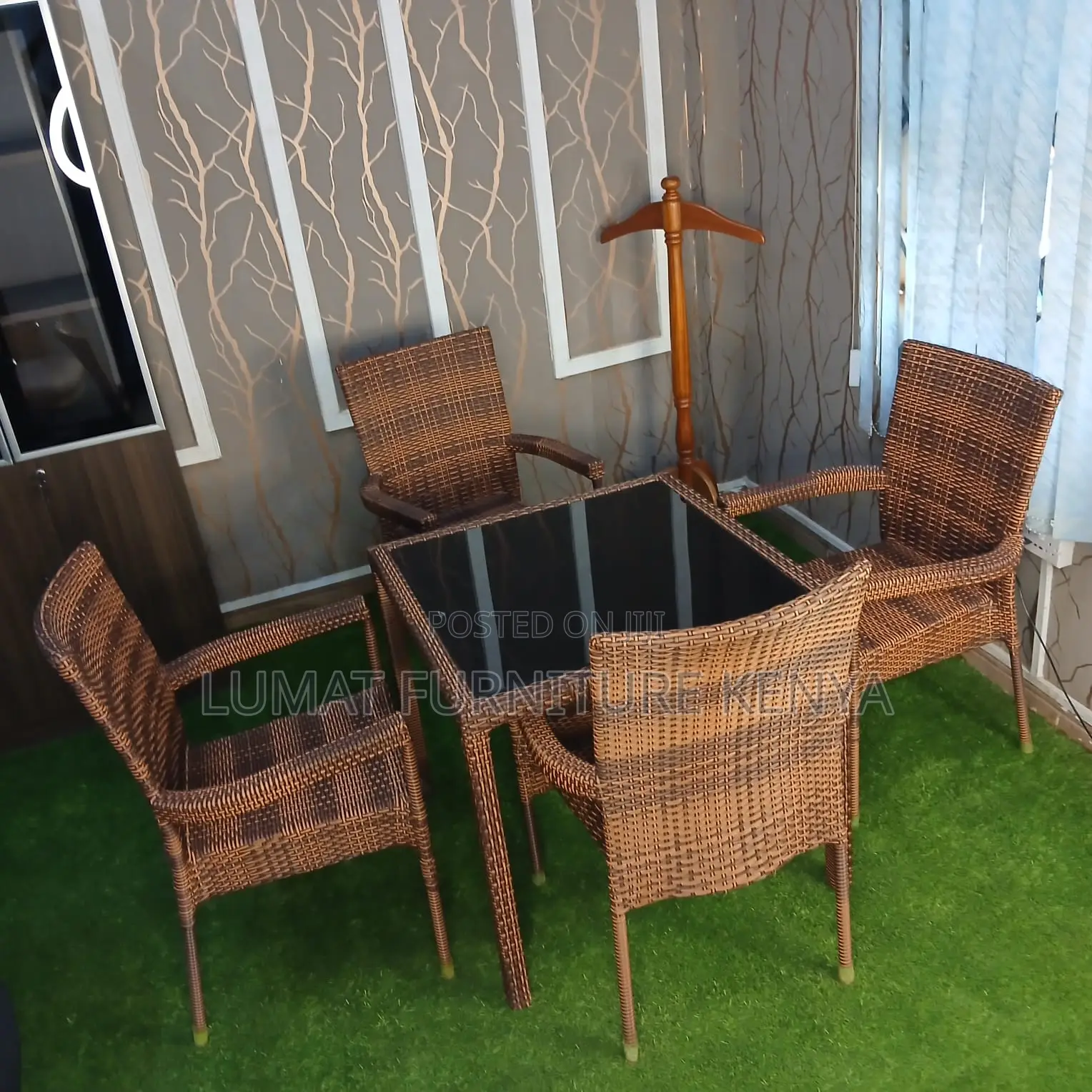 Brown Balcony Outdoor Set