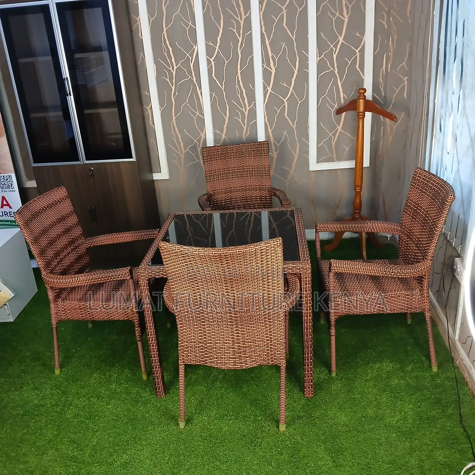 Brown Balcony Outdoor Set