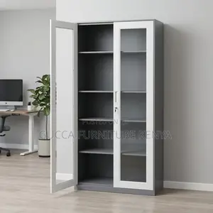 2-door Metallic Office Display Cabinet