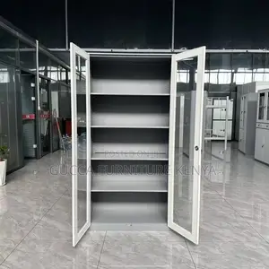 2-door Metallic Office Display Cabinet
