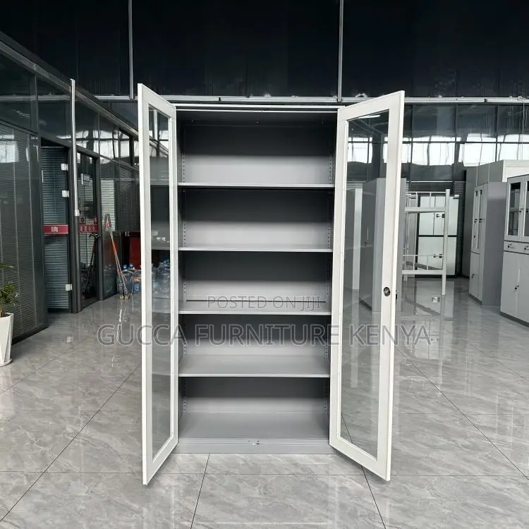 2-door Metallic Office Display Cabinet