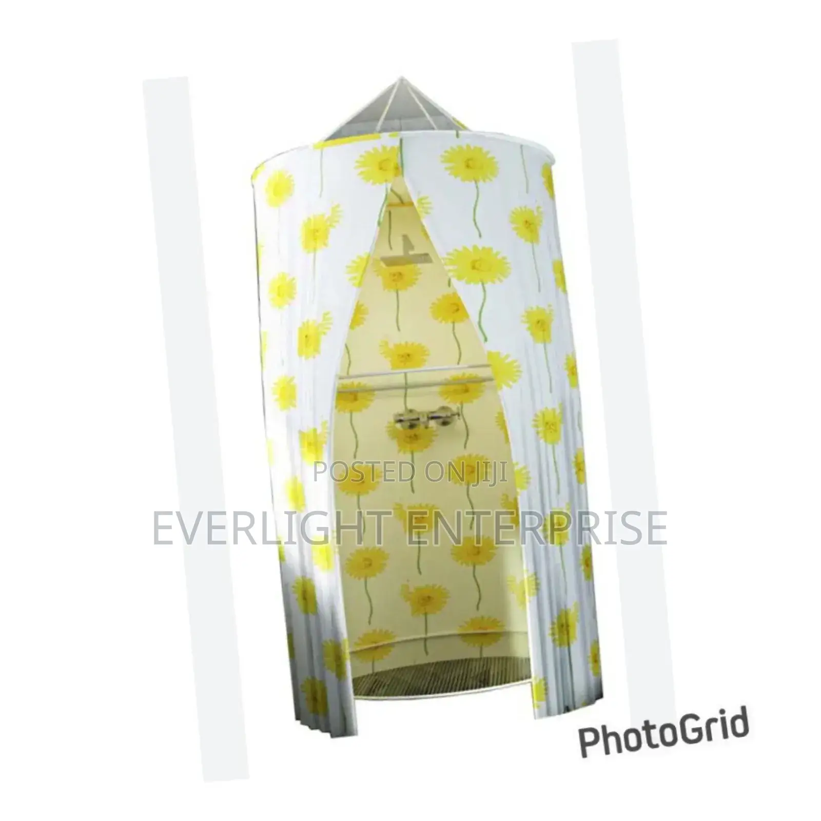 Portable Foldable Round Waterproof Fabric Shower