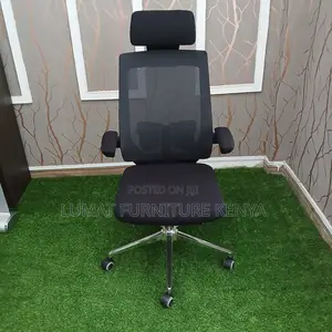 Adjustable Flip Arm Office Chair