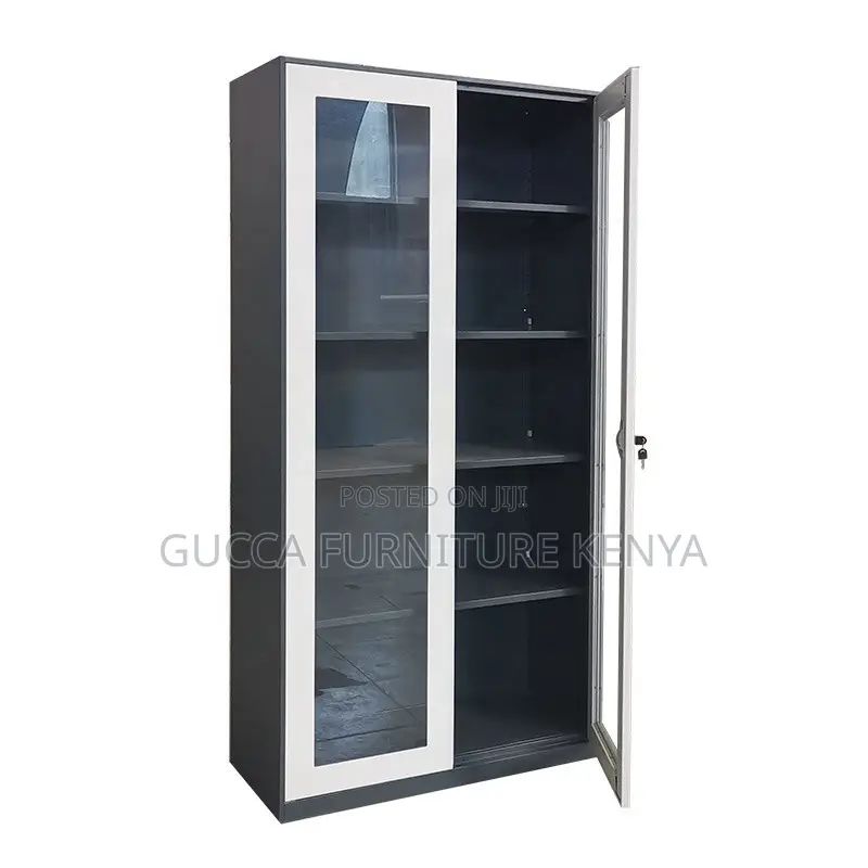 2-door Metallic Office Display Cabinet