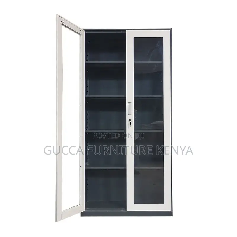 2-door Metallic Office Display Cabinet
