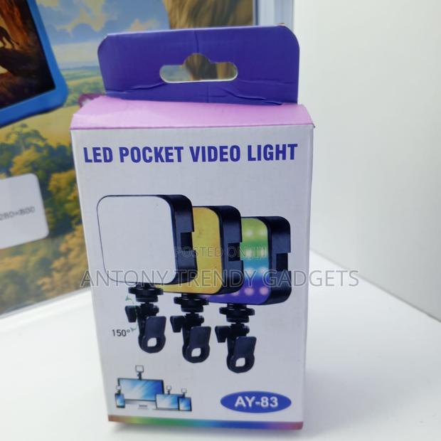 Portable Ay-83 Rgb Led Camera Light With Rechargeable Battery - main view
