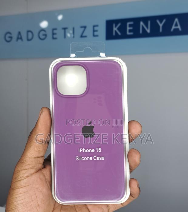 Thick Silicone Matte Back Case Cover for iPhone 15 Series