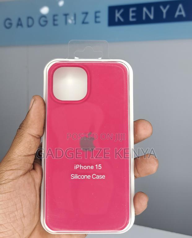Thick Silicone Matte Back Case Cover for iPhone 15 Series - thumbnail 2