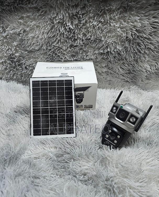 4g Solar CCTV Camera Dual Lens PTZ Motion Detection, Sim Card Camera - main view