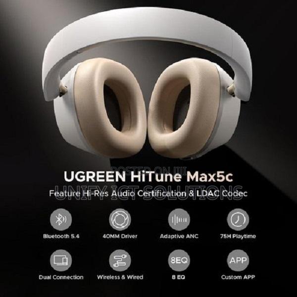 Ugreen Studio Pro Hybrid Active Noise-Cancelling Headphones White - main view