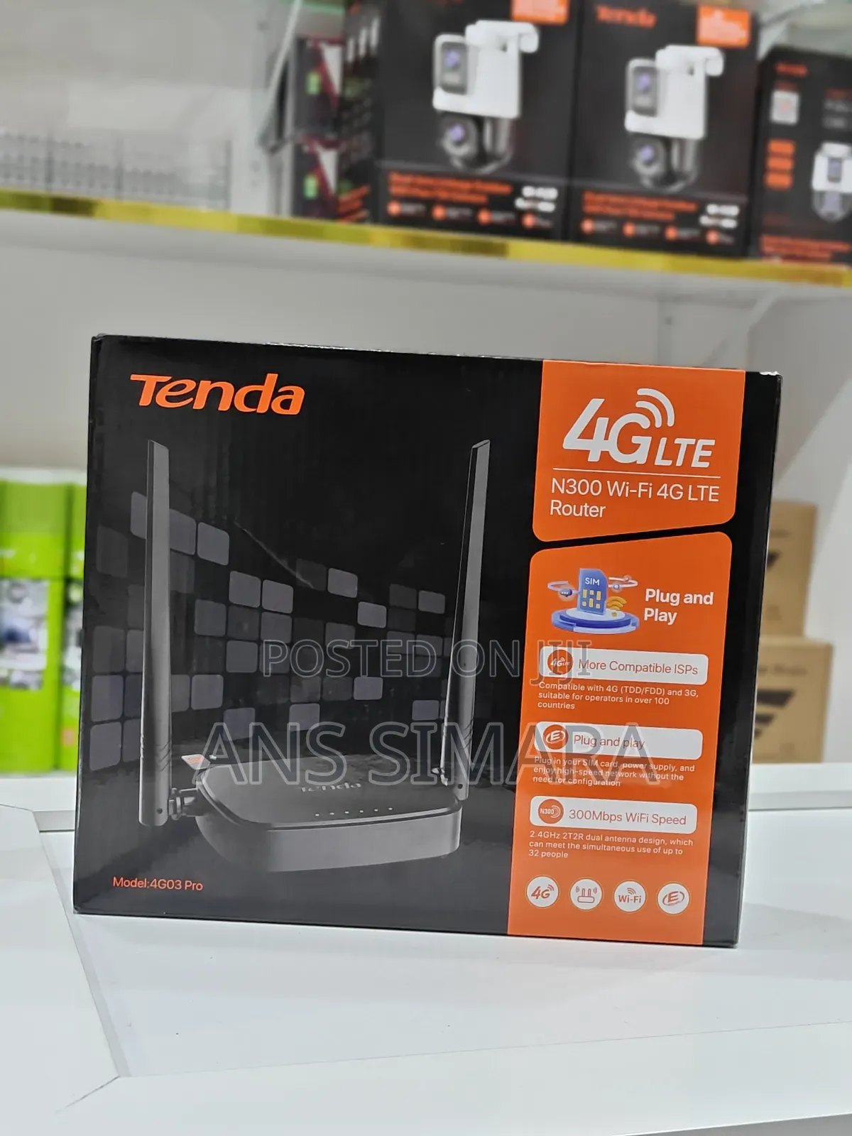Tenda N300 Wi-Fi 4g Lte Router
