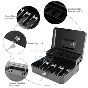 Cash Box Portable With Coin Slot