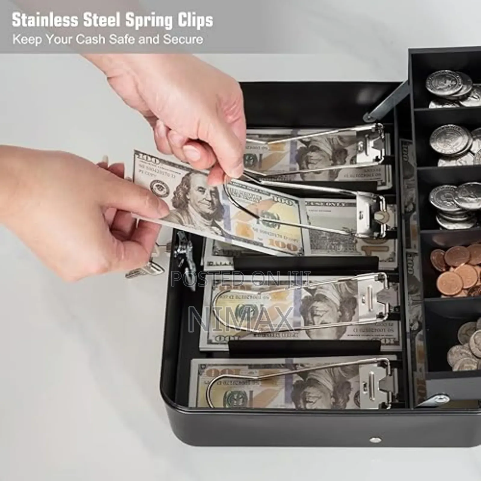 Cash Box Portable With Coin Slot