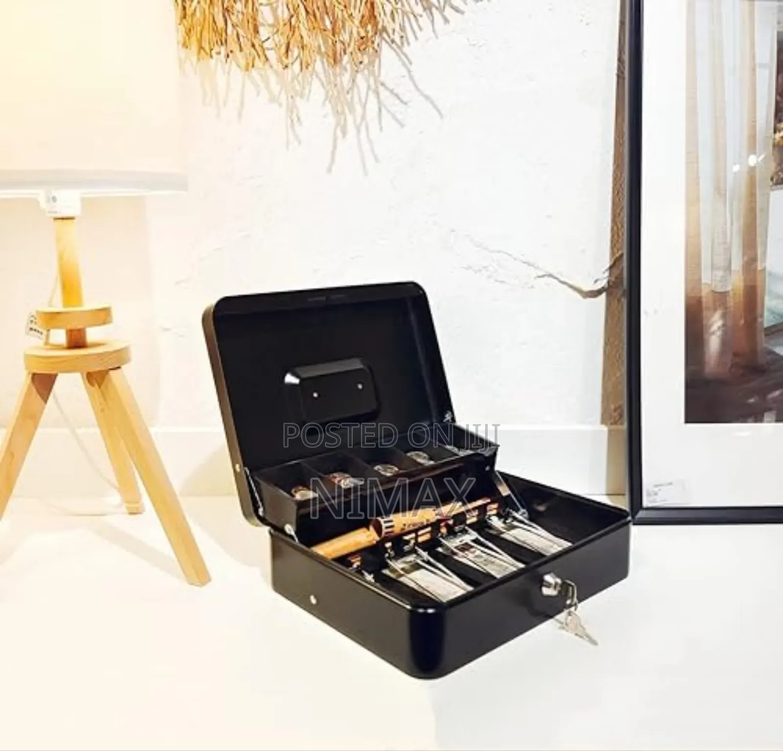 Cash Box Portable With Coin Slot