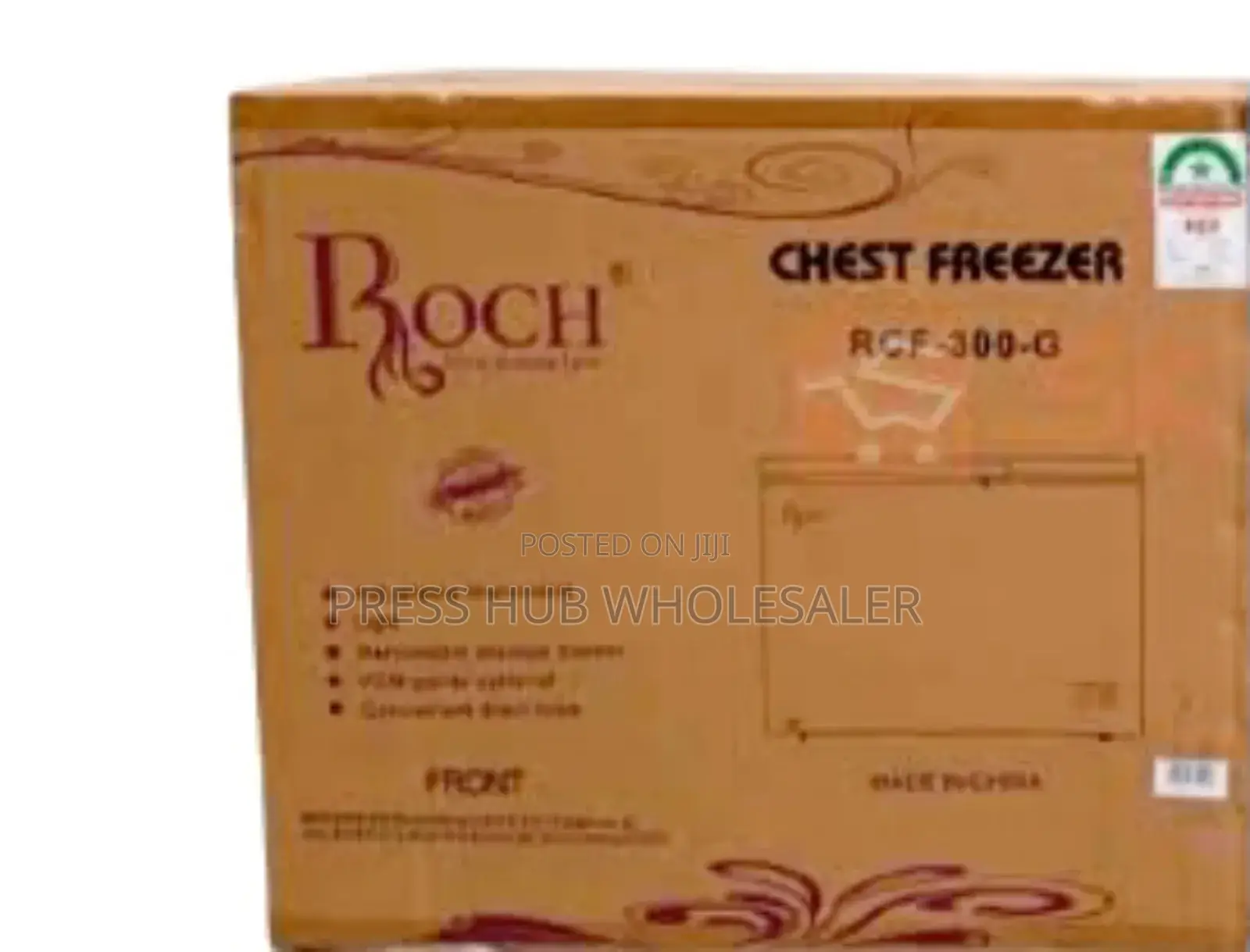 Roch RCF-300-G Chest Freezer Capacity of 230 Liters* 