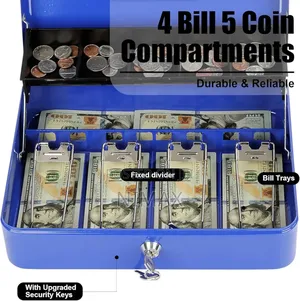 Cash Box Large 12 Inches With Coin Slot
