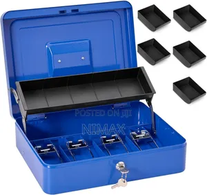 Cash Box Large 12 Inches With Coin Slot