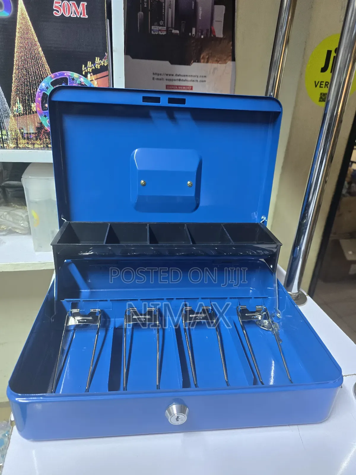 Cash Box Large 12 Inches With Coin Slot