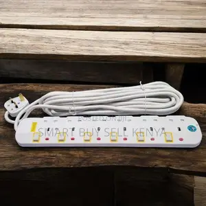 JSB 6 Way Durable Abs Plastic Socket 10m Power Extension
