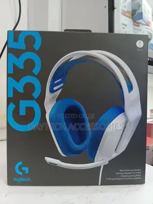 Logitech G335 Lightweight Gaming Wired Over Ear Headphones With Mic