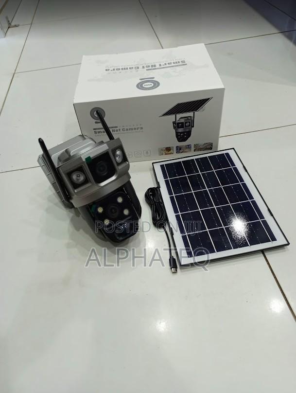 Dual Lens Solar 4g CCTV Camera Motion Detection Remote Monitoring