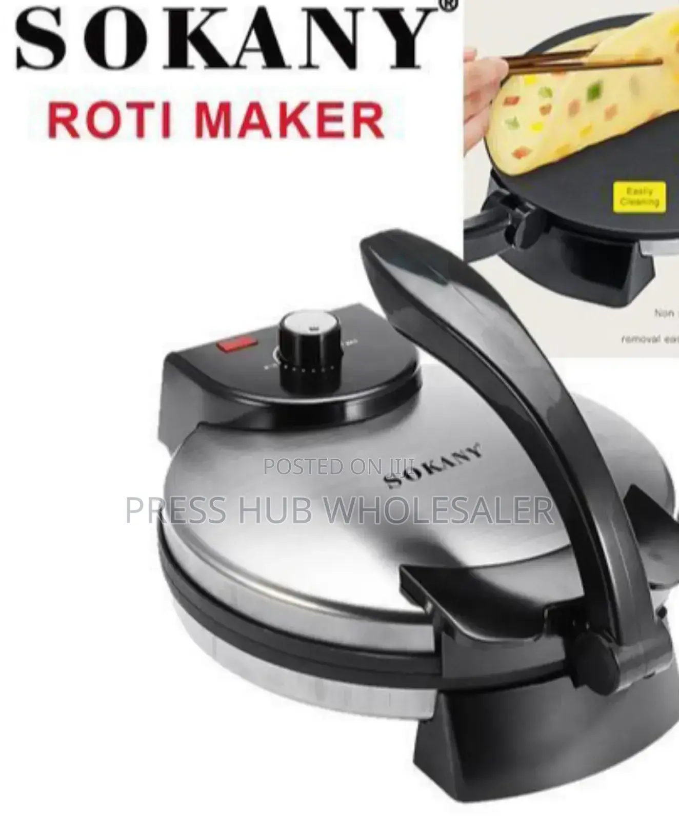 Sokany Electric Roti Maker or Chapati Maker. " '
