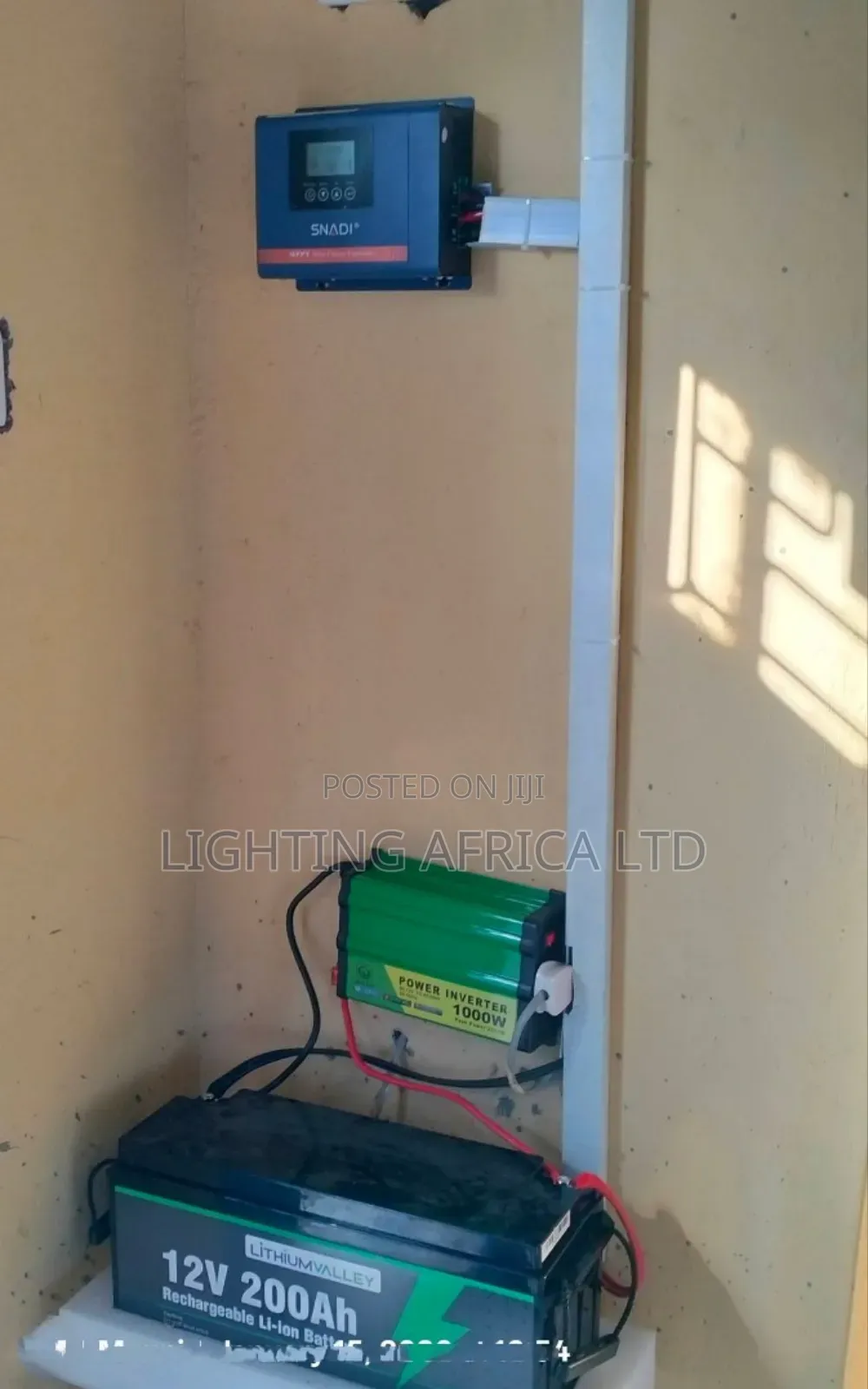 Set 200ah -12v Lithium Battery - 1000w Inverter - 40a MPPT Controller
