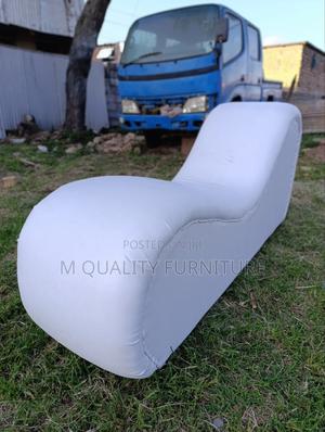 White Leather Beds - main view