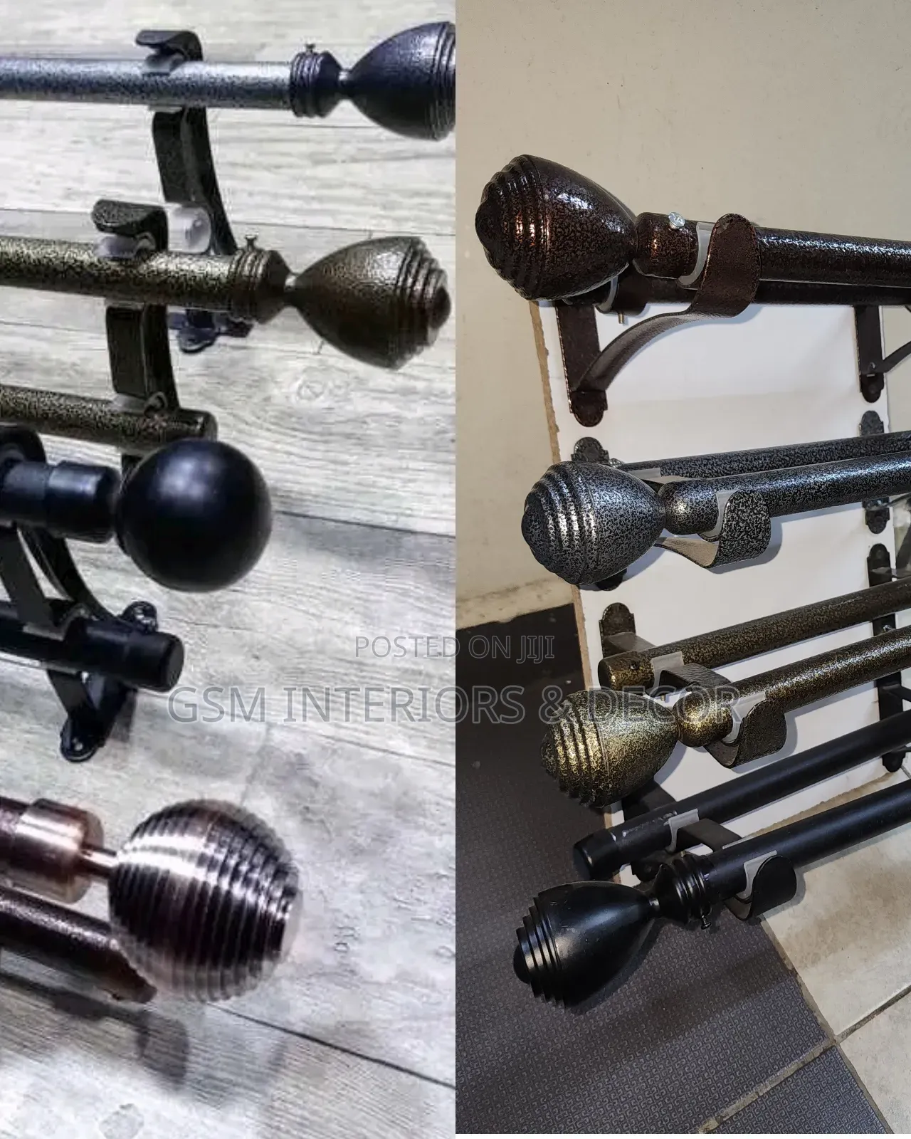 Jua Kali Curtain Rods Mirroring Strong