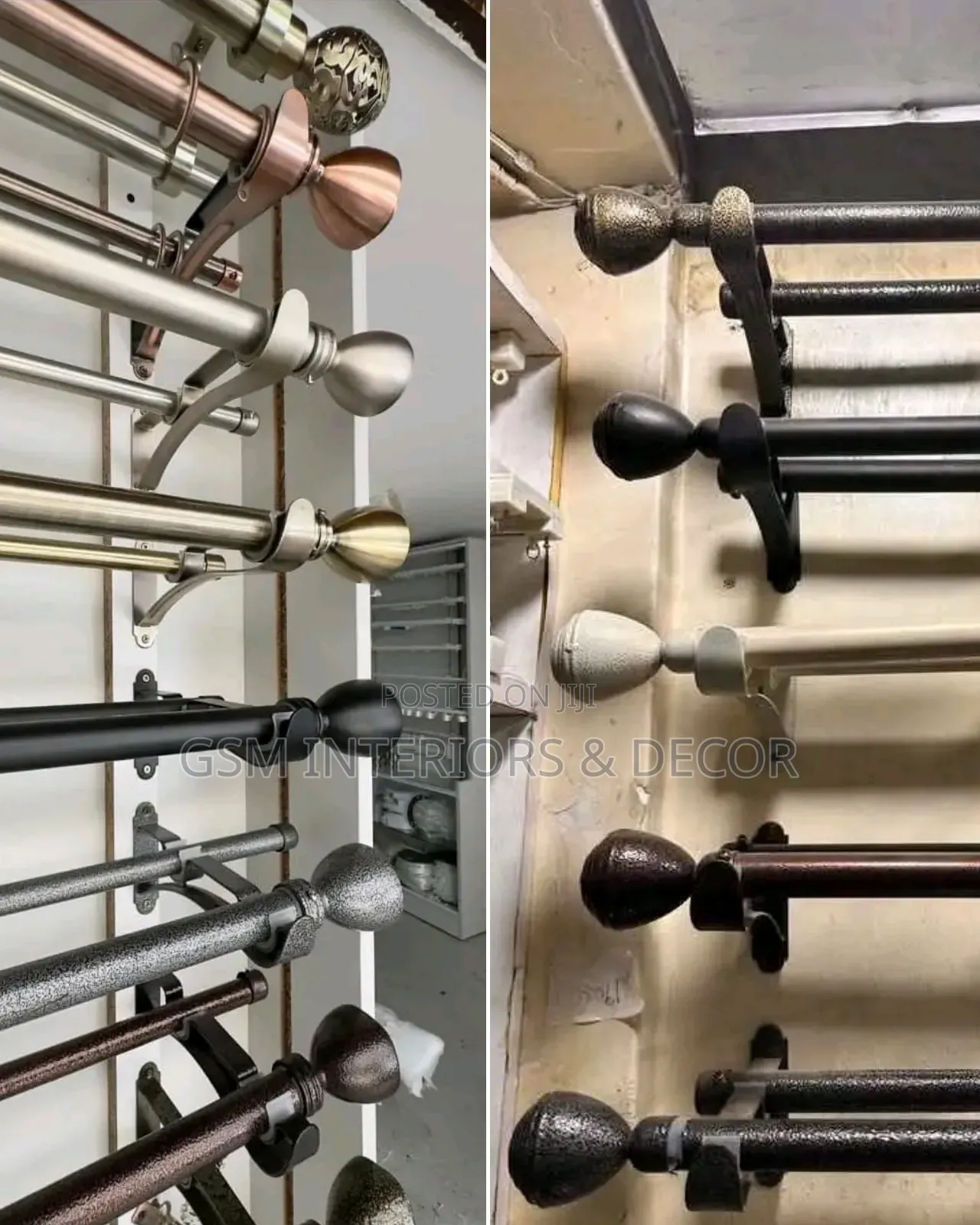 Non Bending Jua Kali Curtain Rods for Permanent Houses
