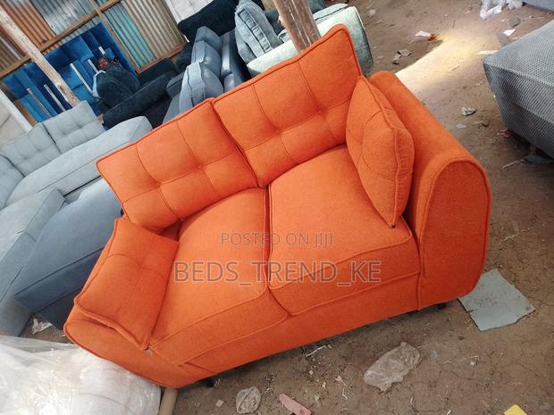 Clear Orange 3 Seater Butterfly Sofa