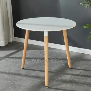 Home Table; Solid Wood Round Dining Table – Three-leg Design